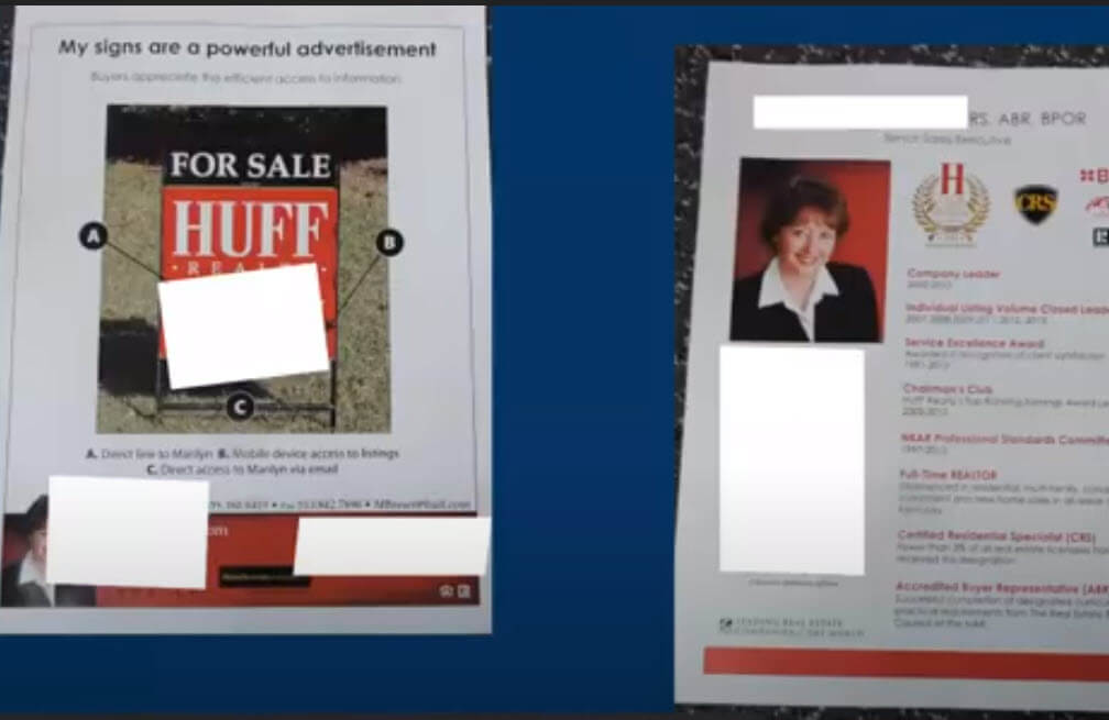 sample of direct mail pieces from realtors